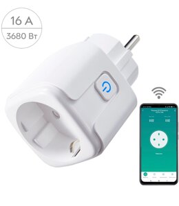 Розумна розетка з вай фай керуванням Wi-Fi Smart Plug Socket 10A смарт розетка з дистанційним керуванням