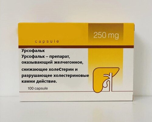 Урсофальк Dr. Falk уп. 100 капс. 250 мг блістер, Німеччина