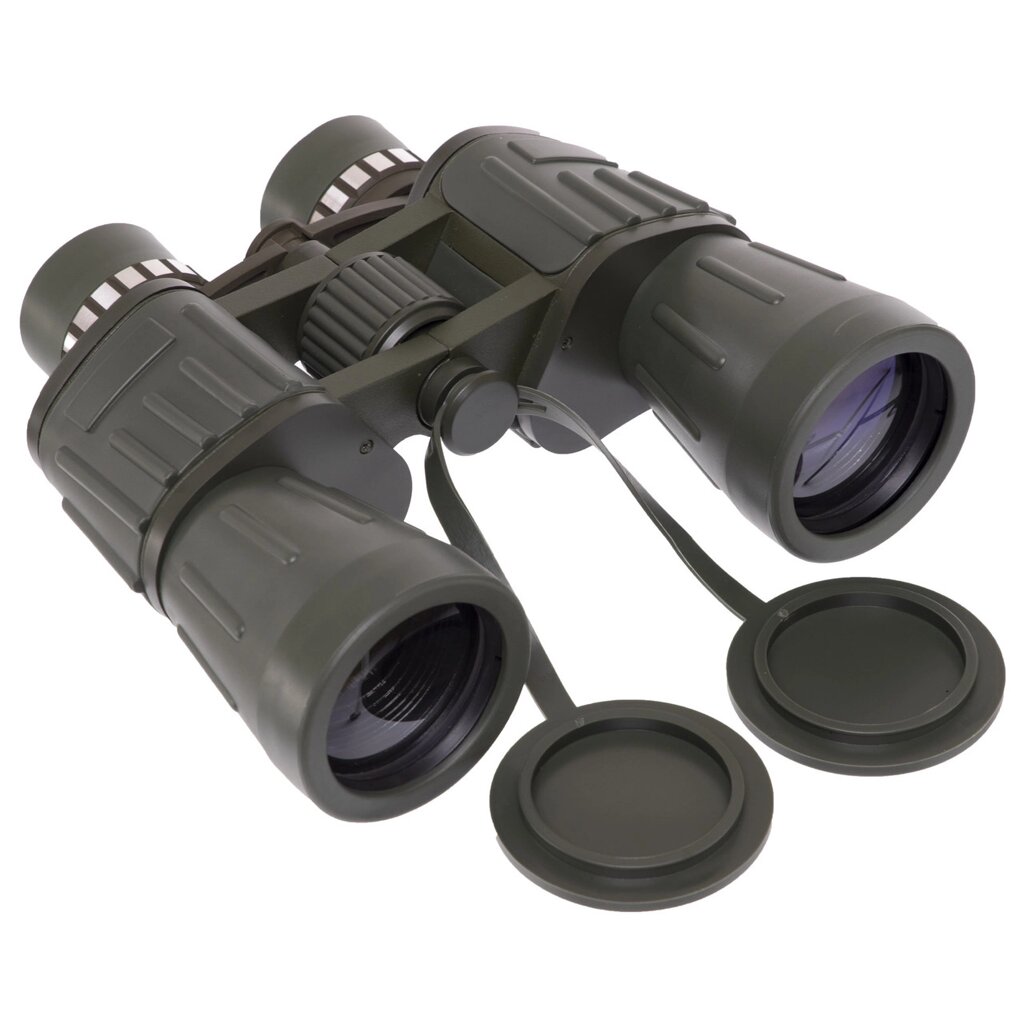 Бінокль BUSHNELL 10х50 TY-50CT MILITARY-2 (пластик, скло, PVC-чохол, оливковий) від компанії Інтернет-магазин спортивних товарів "Sport Galaxy" - фото 1