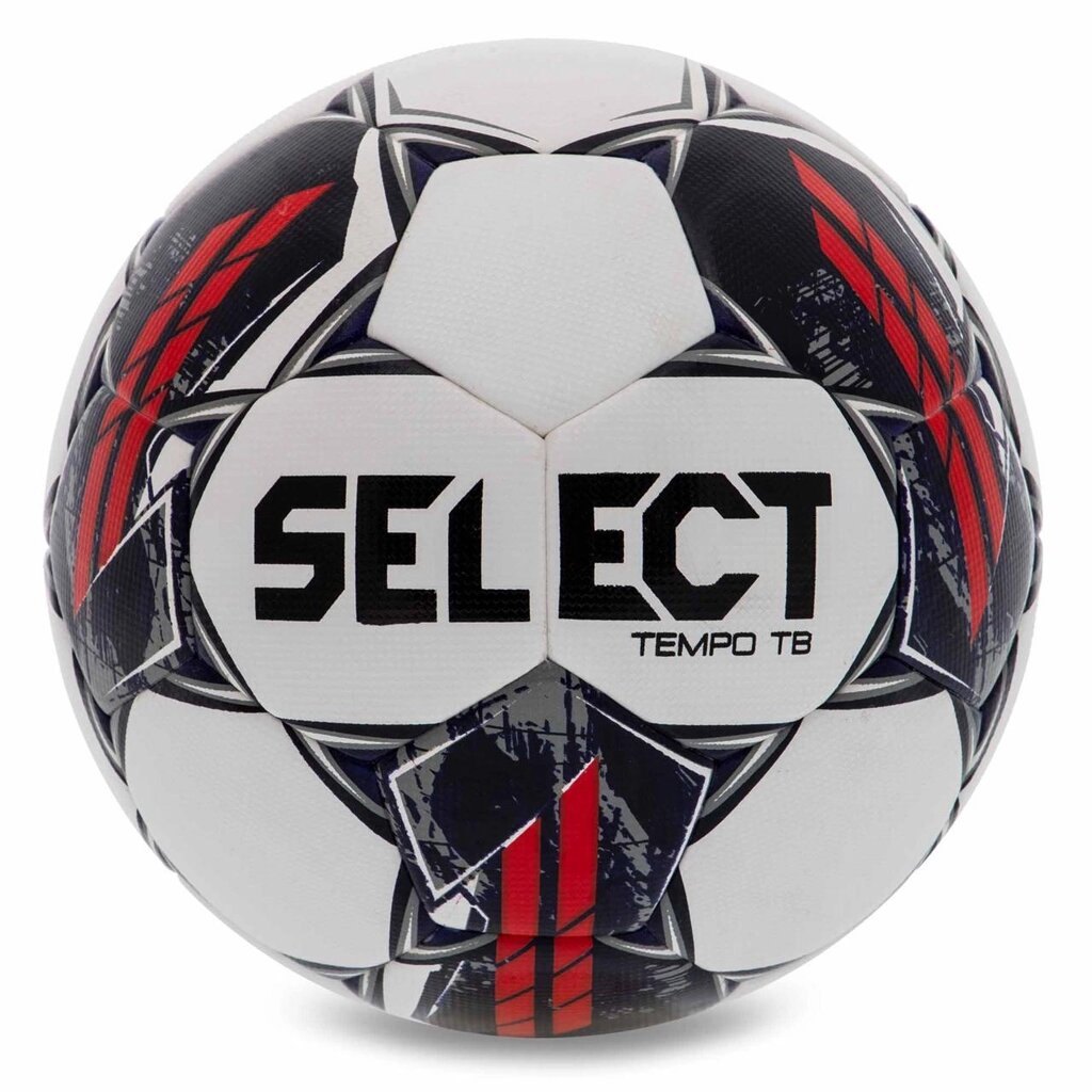 М'яч футбольний SELECT TEMPO TB FIFA BASIC V23 No4 білий-сірий від компанії Інтернет-магазин спортивних товарів "Sport Galaxy" - фото 1