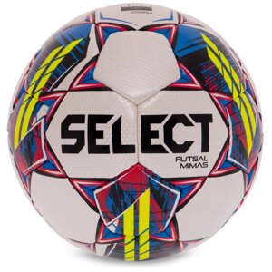 М'яч для футзала select futsal MIMAS V22 no4 білий жовтий