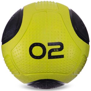 М'яч медичний медбол Zelart Medicine Ball FI-2620-2 2 кг зелений-чорний