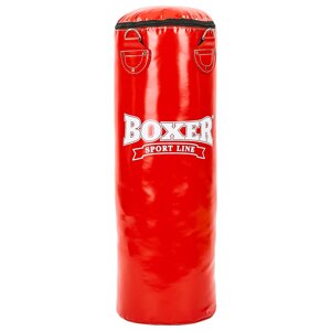 Мішок боксерський Циліндр ПВХ h-80см BOXER Класик 1003-04 (наповнювач-дрантя х-б, d-28см, вага 19кг, кольори в