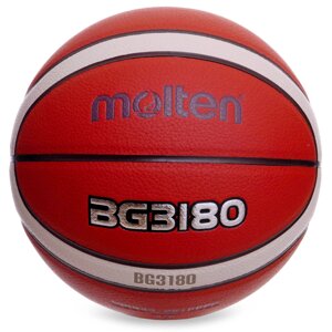М'яч баскетбольний MOLTEN B6G3180 No6 PU оранжевий