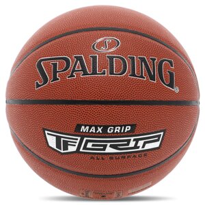 М'яч баскетбольний PU SPALDING TF MAX GRIP 76873Y No7 коричневий