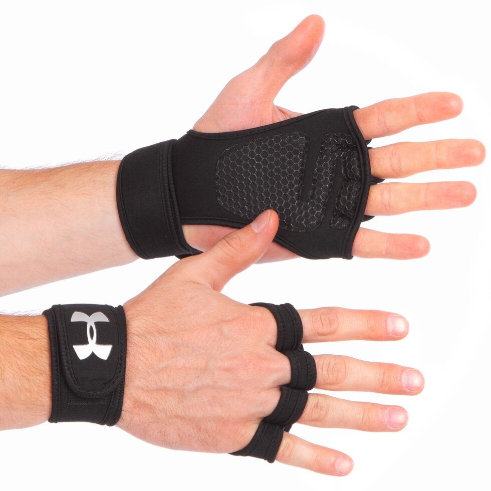 Атлетичні рукавички для силових вправ і фітнесу UAR ВС-9992 S-XL кольори в асортименті від компанії Спортивний інтернет - магазин "One Sport" - фото 1