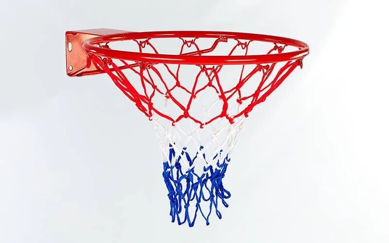 Баскетбольне кільце C-1816-1 (d кільця-46см, d труби-12мм, у кому. кільце-метал, сітка-нейлон, болти) від компанії Спортивний інтернет - магазин "One Sport" - фото 1