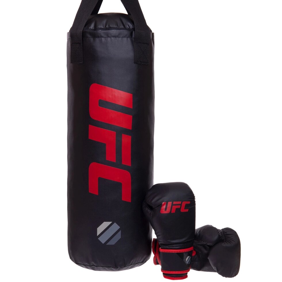 Боксерський набір дитячий UFC Boxing UHY-75154 чорний від компанії Спортивний інтернет - магазин "One Sport" - фото 1