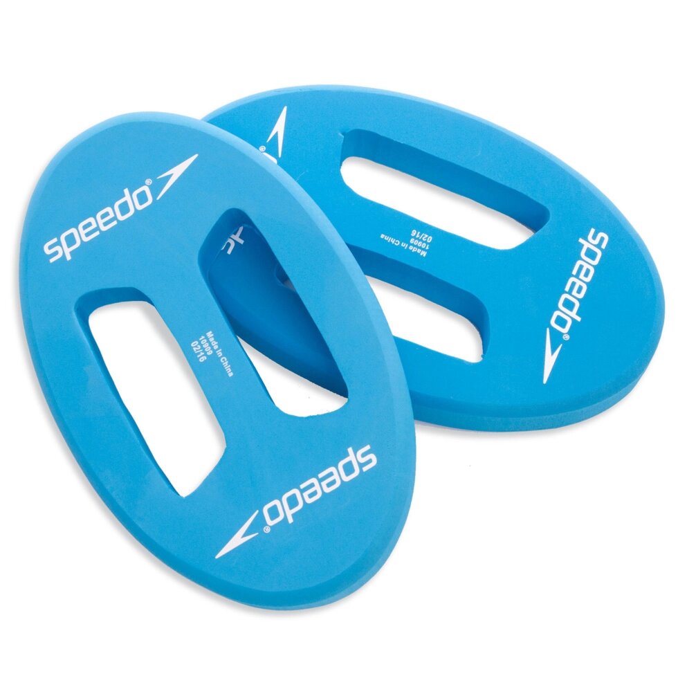 Диски для аквааеробіки SPEEDO 8069350309 HYDRO DISKS (EVA, блакитні) від компанії Спортивний інтернет - магазин "One Sport" - фото 1
