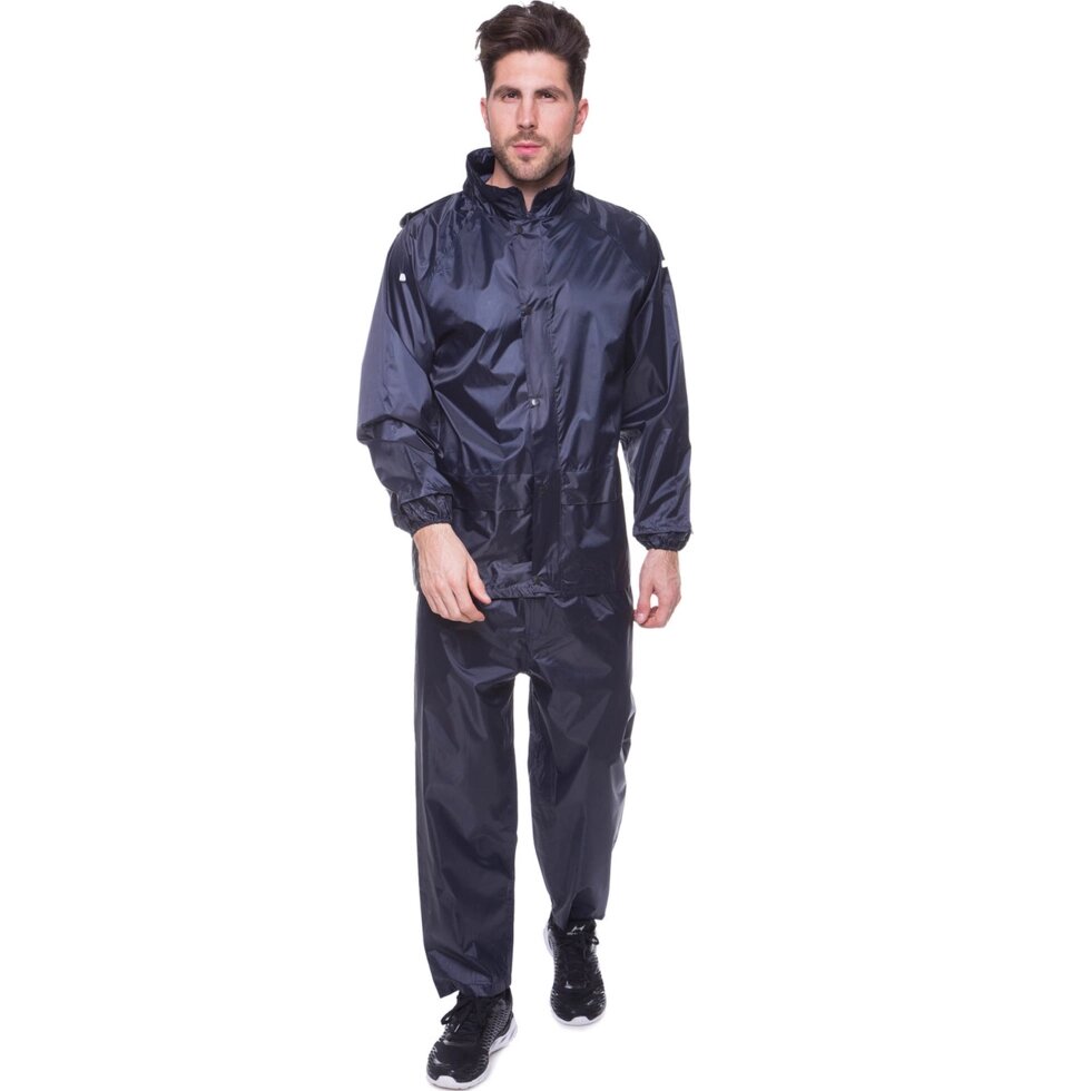 Дождевик-костюм Zelart 118-3 размер XL-3XL темно-синий ##от компании## Спортивный интернет - магазин "One Sport" - ##фото## 1