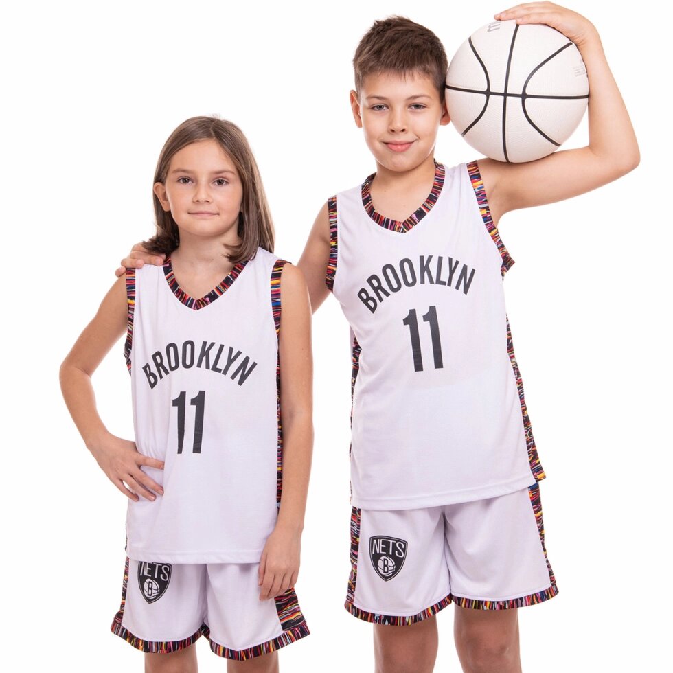 Форма баскетбольна дитяча NBA BED-STUY Zelart 3579 S-2XL білий від компанії Спортивний інтернет - магазин "One Sport" - фото 1