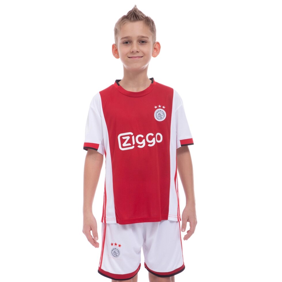 Форма футбольна дитяча AJAX домашня 2020 Zelart CO-0980 6-14 років червоний-білий від компанії Спортивний інтернет - магазин "One Sport" - фото 1