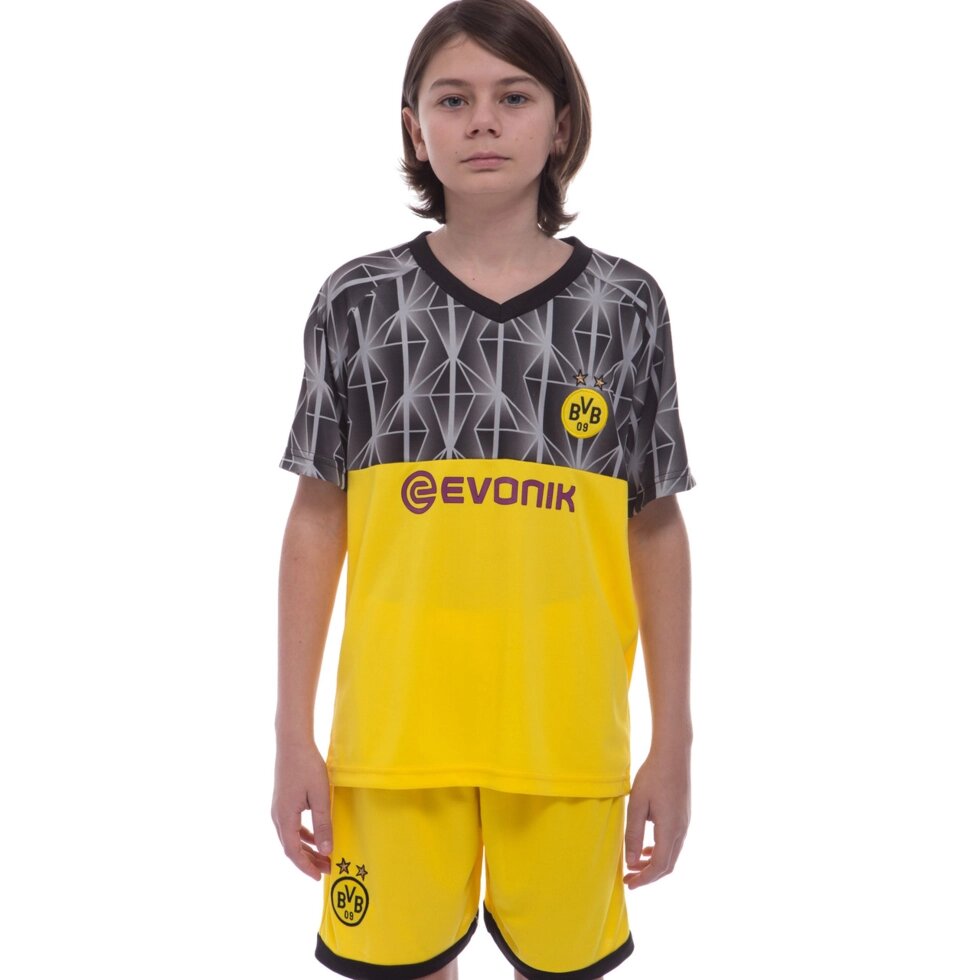 Форма футбольна дитяча BORUSSIA DORTMUND резервна 2020 Zelart CO-0993 6-14 років жовтий-чорний від компанії Спортивний інтернет - магазин "One Sport" - фото 1