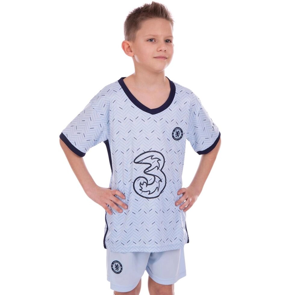 Форма футбольна дитяча CHELSEA гостьова 2021 Zelart CO-2511 8-14 років блакитний від компанії Спортивний інтернет - магазин "One Sport" - фото 1