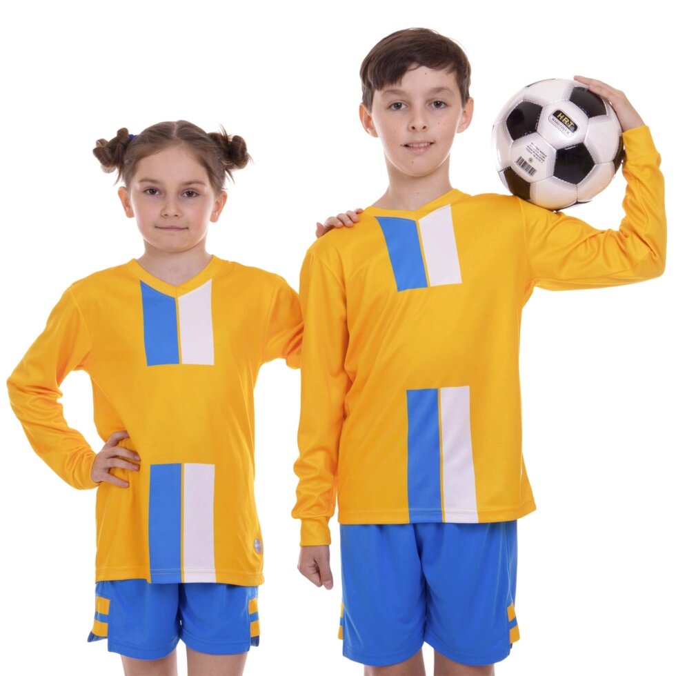 Форма футбольна дитяча з довгим рукавом Zelart CO-2001B-1 зростання 120-150 см кольори в асортименті від компанії Спортивний інтернет - магазин "One Sport" - фото 1