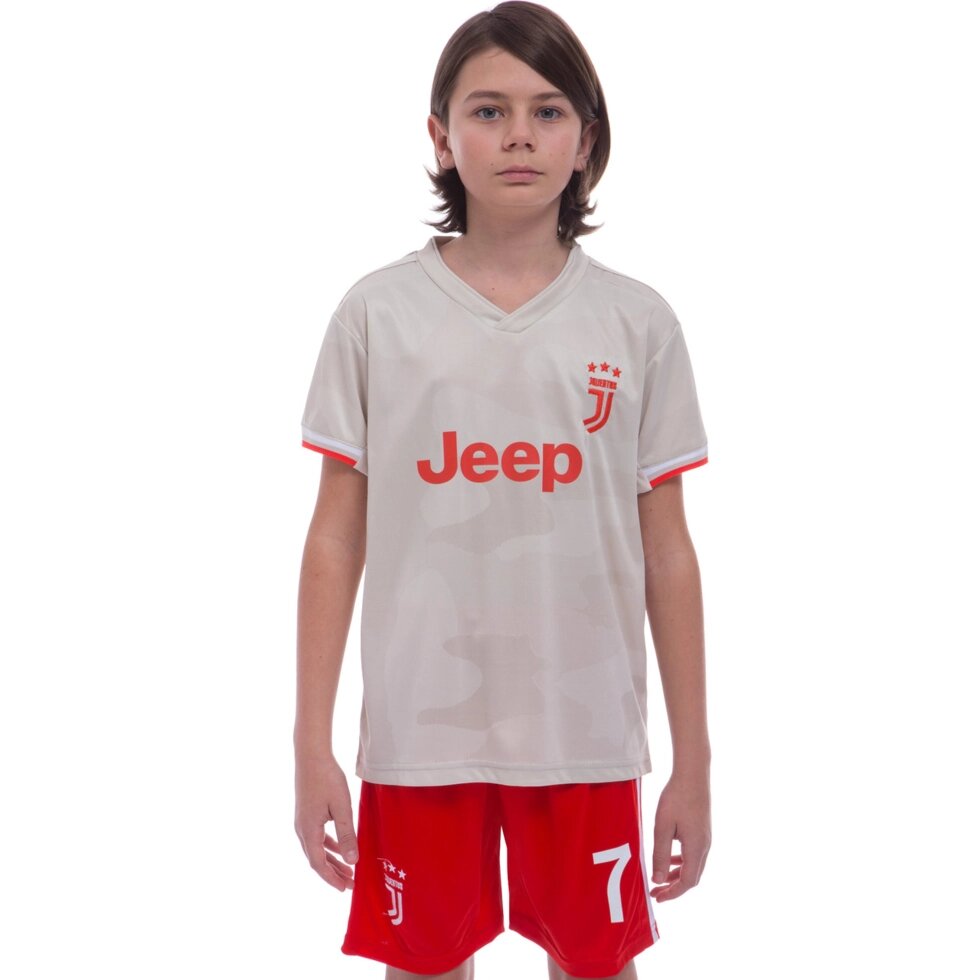 Форма футбольна дитяча Zelart JUVENTUS RONALDO 7 гостьова 2020 CO-1121 зростання 116-165 см сірий-червоний від компанії Спортивний інтернет - магазин "One Sport" - фото 1