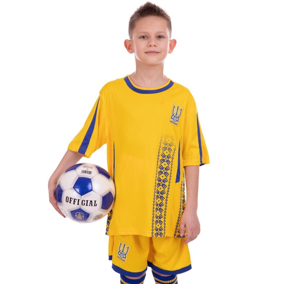 Форма футбольна дитяча Zelart УКРАЇНА ЧС 2018 Sport CO-3900-UKR-18 XS-XL кольори в асортименті від компанії Спортивний інтернет - магазин "One Sport" - фото 1