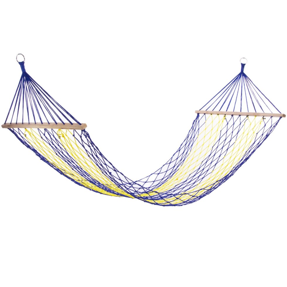 Гамак-Сітка з дерев'яними перекладинами ТО-9051 (р-р 2,0х0,8м, нейлон) від компанії Спортивний інтернет - магазин "One Sport" - фото 1