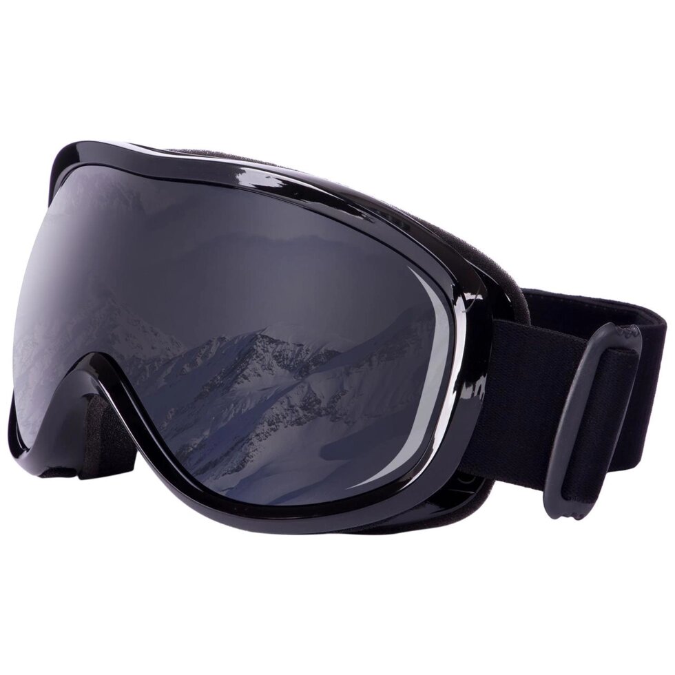 Гірськолижні окуляри SPOSUNE HX-043-BK оправа-чорна колір лінз сірий від компанії Спортивний інтернет - магазин "One Sport" - фото 1