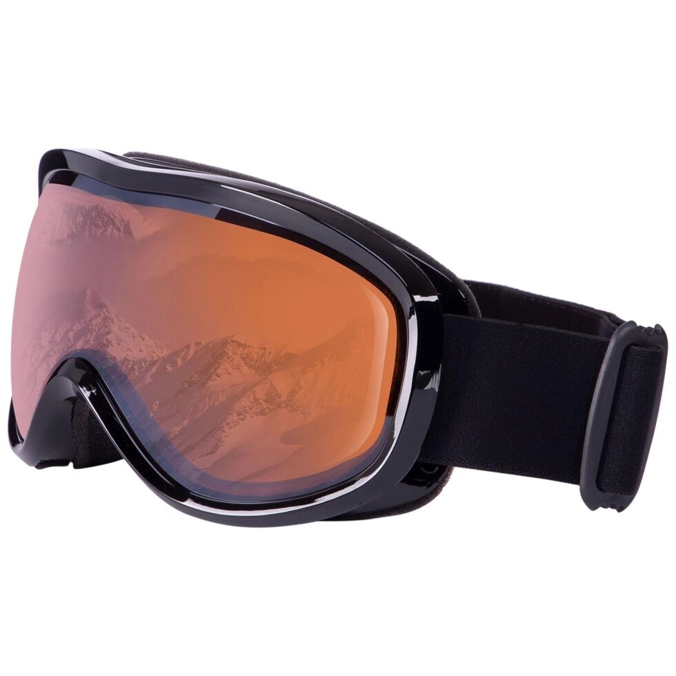 Гірськолижні окуляри SPOSUNE HX-043-OR оправа-чорна колір лінз помаранчевий від компанії Спортивний інтернет - магазин "One Sport" - фото 1