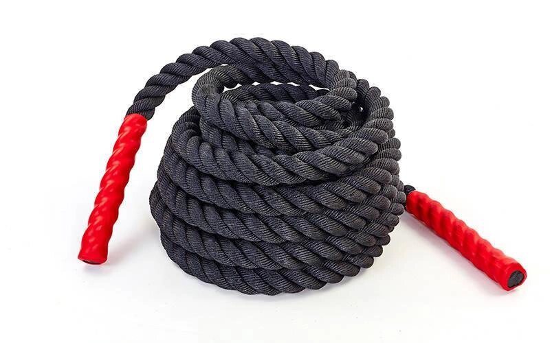 Канат для кроссфита COMBAT BATTLE ROPE FI-5311-9 (поліпропілен, ручки: вініл, l-9м,d-3,8 см) від компанії Спортивний інтернет - магазин "One Sport" - фото 1