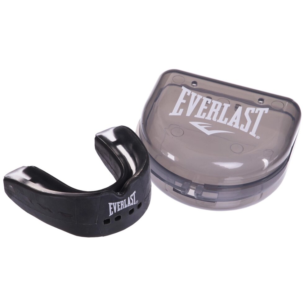 Капа боксерська одночелюстная EVERLAST EVERSHIELD EV1400004 сірий від компанії Спортивний інтернет - магазин "One Sport" - фото 1