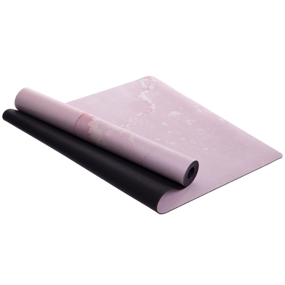 Килимок для йоги Замшевий Record FI-3391-2 розмір 1,83мх0,61мх3мм світло-рожевий від компанії Спортивний інтернет - магазин "One Sport" - фото 1