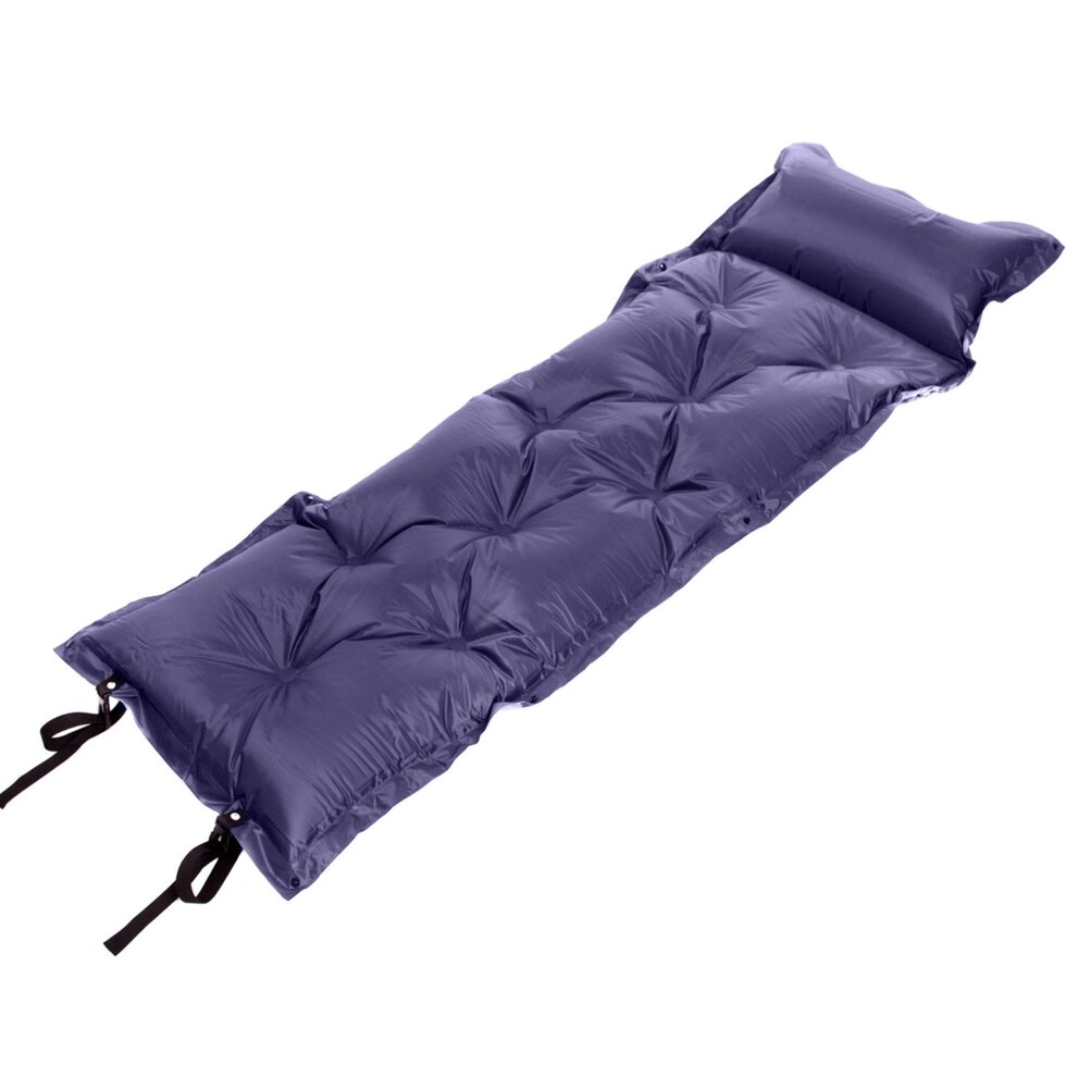 Килимок самонадувающийся з подушкою TY-0559 (поліестер, розмір 1,85мх0,5м, кольори в асортименті) від компанії Спортивний інтернет - магазин "One Sport" - фото 1