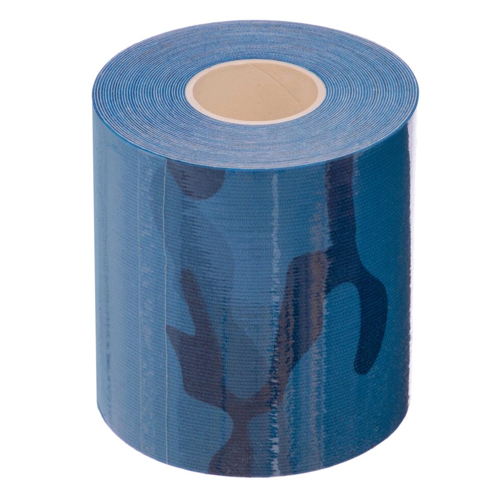 Кинезио тейп в рулоні 7,5 см х 5м (Kinesio tape) еластичний пластир BC-0842-7_5 (распятновка синій, білий, від компанії Спортивний інтернет - магазин "One Sport" - фото 1