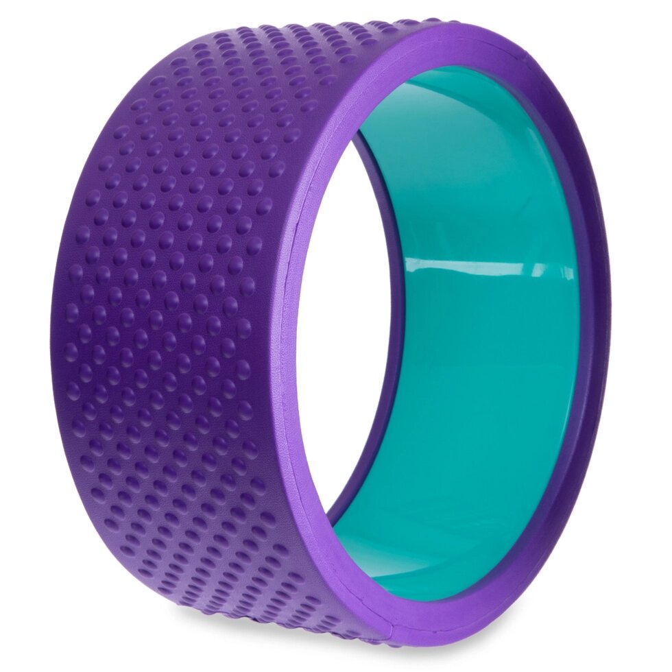 Колесо-кільце для йоги масажне FI-2436 Fit Wheel Yoga (EVA, PP, р-р 33х14см, фіолетовий) від компанії Спортивний інтернет - магазин "One Sport" - фото 1