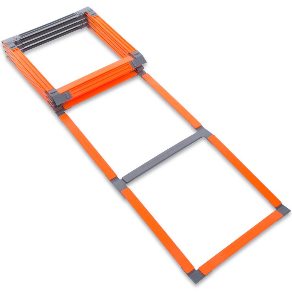 Координаційна сходи доріжка для тренування швидкості 5м (10 перекладин) FB-1847 (5мх0,50м, оранжевий) від компанії Спортивний інтернет - магазин "One Sport" - фото 1