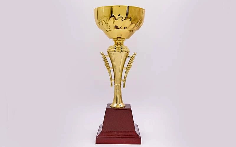 Кубок спортивний C-913B (метал, пластик, h-36см, b-14см, d чаші-14см, золото) від компанії Спортивний інтернет - магазин "One Sport" - фото 1