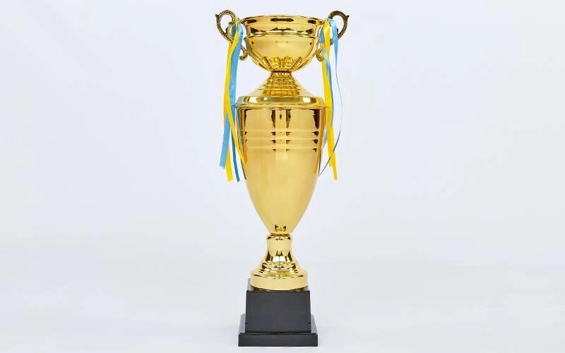 Кубок спортивний з кришкою і чашею CUP C-1505A (метал, h-57см, b-16см, d чаші-12см, золото) від компанії Спортивний інтернет - магазин "One Sport" - фото 1