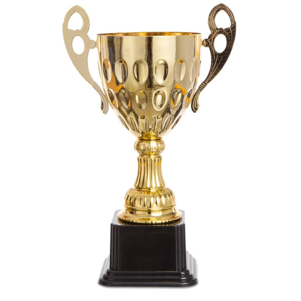 Кубок спортивний з ручками 4045B (метал, пластик, h-36см, b-см, d чаші-см, золото) від компанії Спортивний інтернет - магазин "One Sport" - фото 1