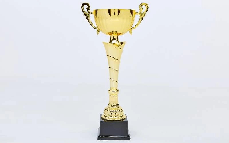 Кубок спортивний з ручками FEAST C-2060A (пластик, h-37см, b-19см, d чаші-15см, золото) від компанії Спортивний інтернет - магазин "One Sport" - фото 1