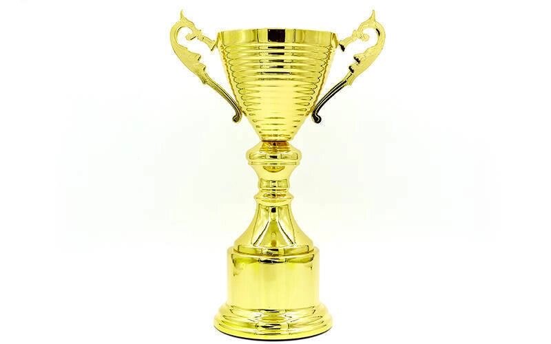 Кубок спортивний з ручками h-32см C-296С (пластик, h-32см, d чаші-12см, золото) від компанії Спортивний інтернет - магазин "One Sport" - фото 1