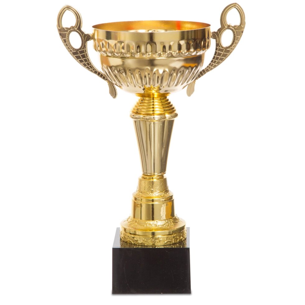 Кубок спортивний з ручками X8032C (метал, пластик, h-29см, b-18см, d чаші-14см, золото) від компанії Спортивний інтернет - магазин "One Sport" - фото 1