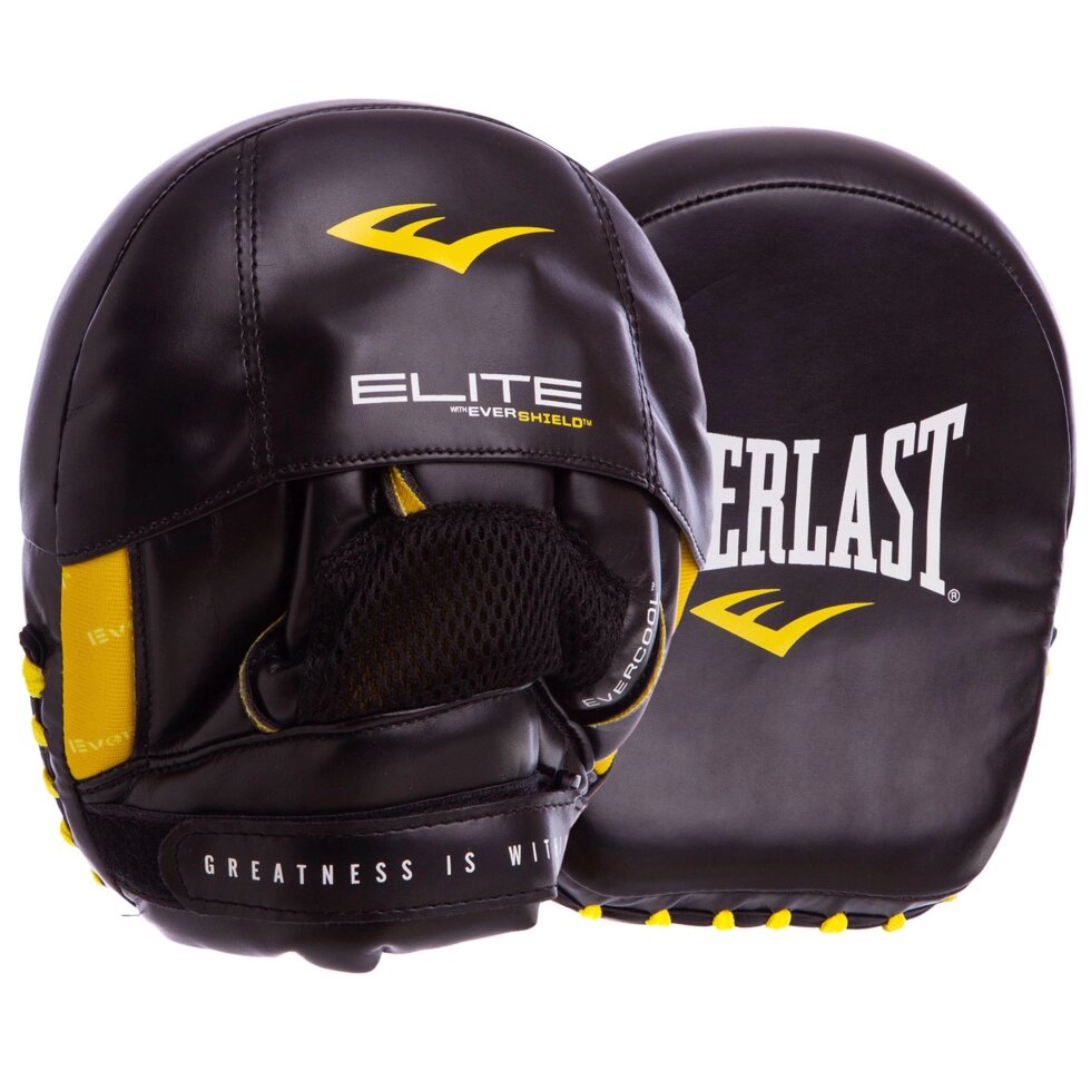 Лапа Пряма (2шт) PU EVERLAST P00001213 (кріплення на липучці, р-р 20х18х10см, чорний) від компанії Спортивний інтернет - магазин "One Sport" - фото 1