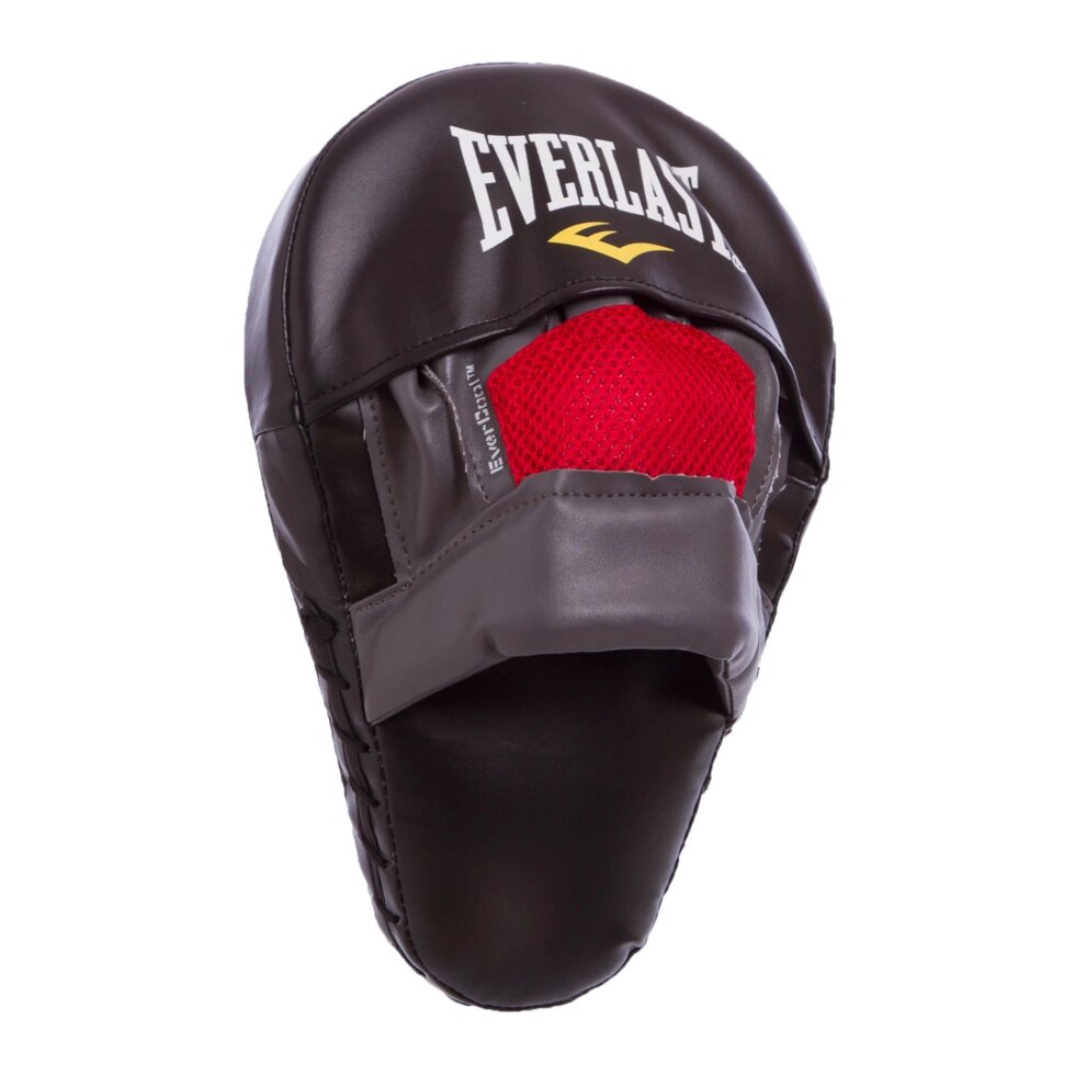 Лапа Вигнута з PU (1шт) EVERLAST 7408B MMA MANTIS MITTS (р-р 28х18х10см, чорний) від компанії Спортивний інтернет - магазин "One Sport" - фото 1