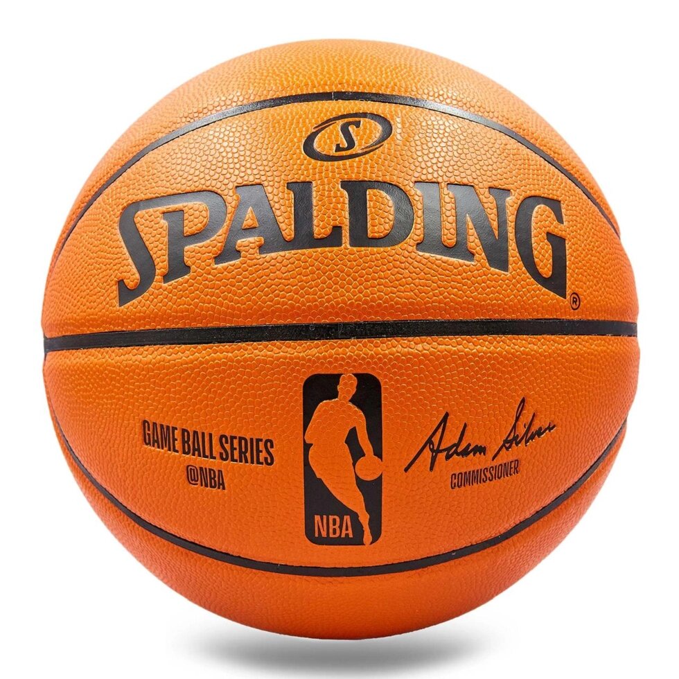 М'яч баскетбольний Composite Leather №7 SPALDING 74933Z GB SERIES Indoor/Outdoor (помаранчевий) від компанії Спортивний інтернет - магазин "One Sport" - фото 1