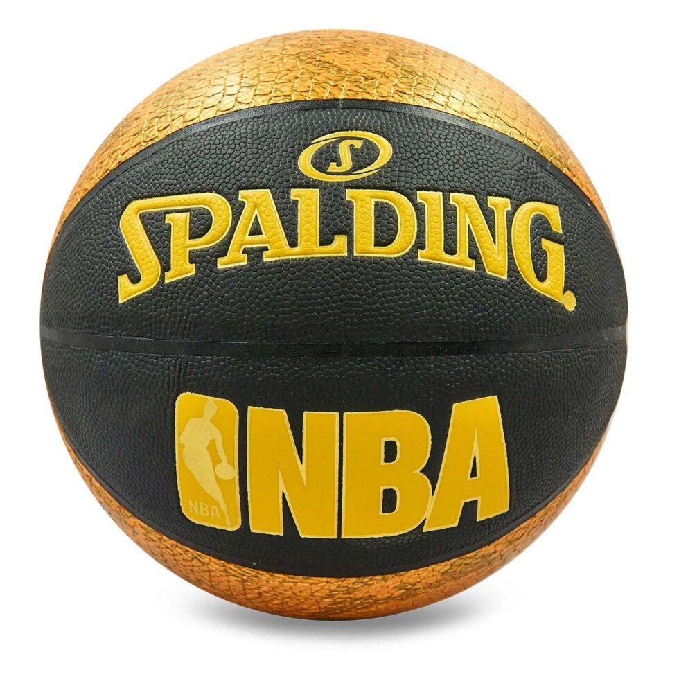 М'яч баскетбольний Composite SNAKE Leather №7 SPALDING 76039Z NBA Trend Series (помаранчевий-чорний) від компанії Спортивний інтернет - магазин "One Sport" - фото 1