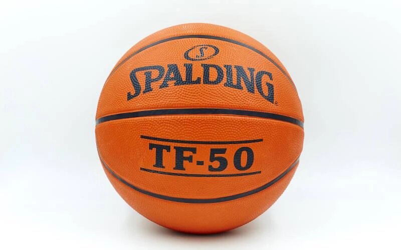 М'яч баскетбольний гумовий №7 SPALDING 73850Z TF-50 (гума, бутил, оранжевий) від компанії Спортивний інтернет - магазин "One Sport" - фото 1