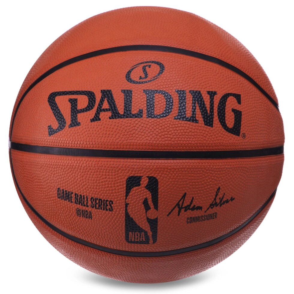 М'яч баскетбольний гумовий SPALDING NBA Outdoor 83385Z №7 помаранчевий від компанії Спортивний інтернет - магазин "One Sport" - фото 1