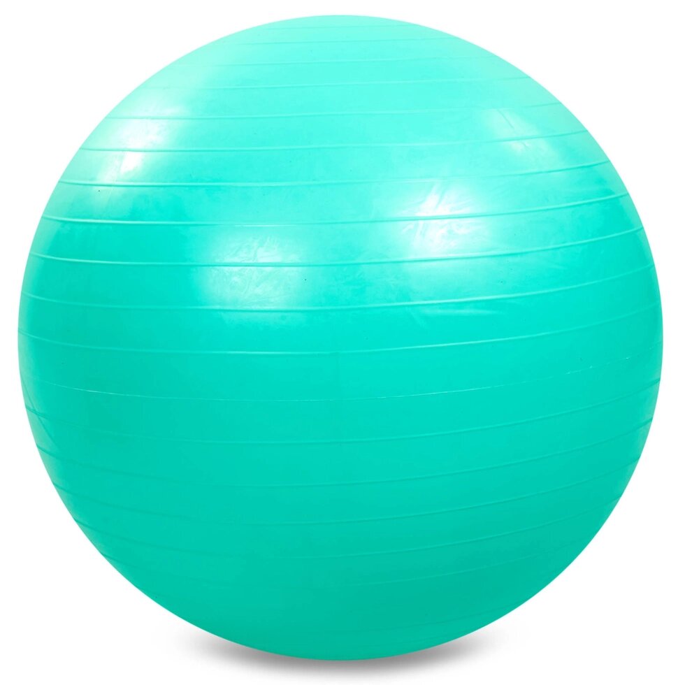 М'яч для фітнесу (фітбол) гладкий глянцевий 65см Zelart FI-1980-65 (PVC,800г, кольори в асортименті, від компанії Спортивний інтернет - магазин "One Sport" - фото 1