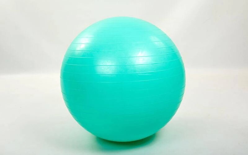 М'яч для фітнесу (фітбол) гладкий глянцевий 85см Zelart FI-1982-85 (PVC, 1200г, кольори в асортименті, ABS від компанії Спортивний інтернет - магазин "One Sport" - фото 1