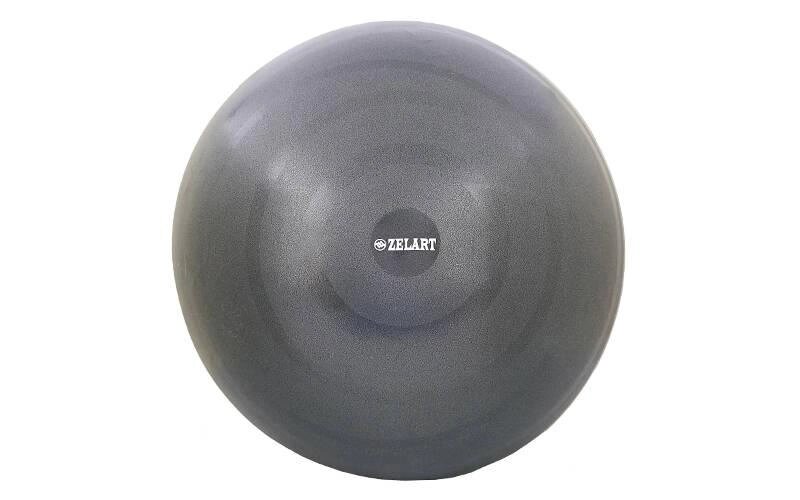 М'яч для фітнесу (фітбол) гладкий сатин 65см FI-8223 (PVC, 1000г, чорний, ABS технологія) від компанії Спортивний інтернет - магазин "One Sport" - фото 1