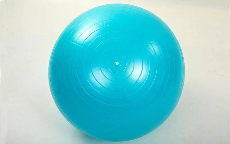 М'яч для фітнесу (фітбол) гладкий сатин 75см Zelart FI-1984-75 (PVC, 1000г, кольори в асортименті, ABS від компанії Спортивний інтернет - магазин "One Sport" - фото 1