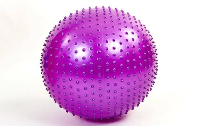 М'яч для фітнесу (фітбол) масажний 55см Zelart FI-1986-55 (PVC, 900г кольору, в асор, ABS технолог) від компанії Спортивний інтернет - магазин "One Sport" - фото 1