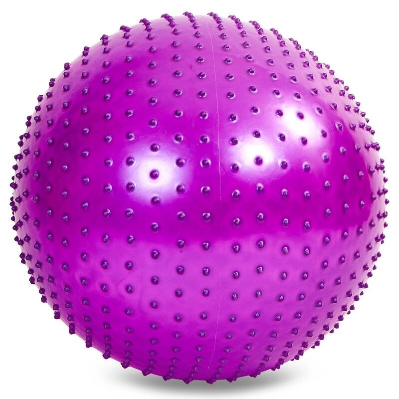 М'яч для фітнесу (фітбол) масажний 75см Zelart FI-1988-75 (PVC, 1400г кольору,в асор, ABS технолог) від компанії Спортивний інтернет - магазин "One Sport" - фото 1