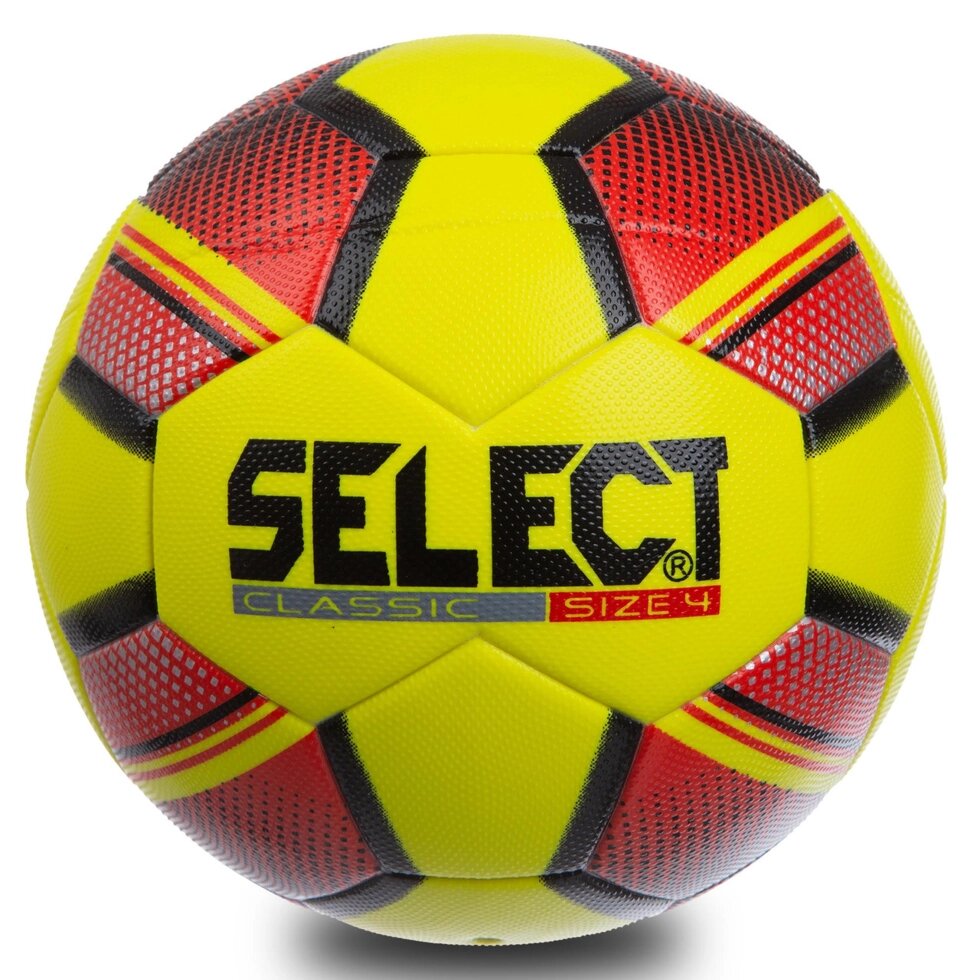 М'яч для футзалу №4 Клеєний-PVC ST CLASSIC FB-0555 (жовтий-помаранчевий) від компанії Спортивний інтернет - магазин "One Sport" - фото 1